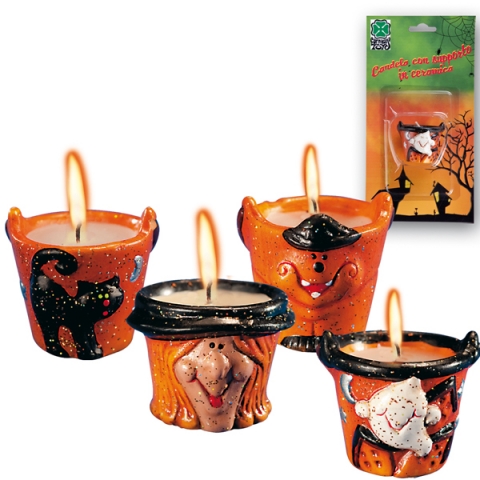 480 BICCHIERINO IN CERAMICA CON CANDELACM.5