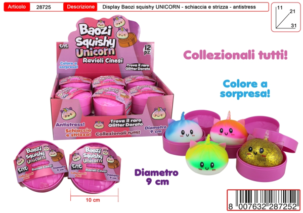 421 BAOZI UNICORNO 9cm(12)