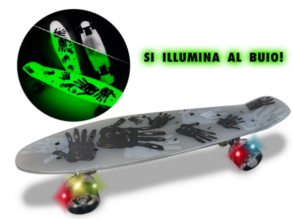 SKATEBOARD GLOW IN THE DARK MAX 100 KG