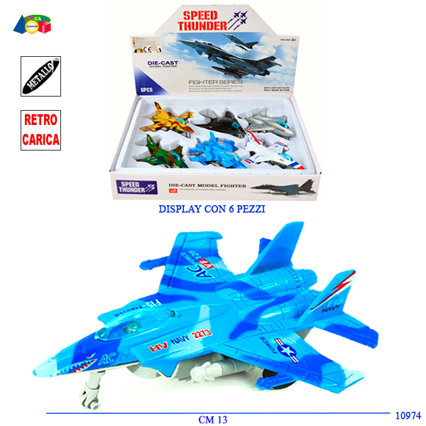 600 AEREO IN METALLO IN BOX(6)