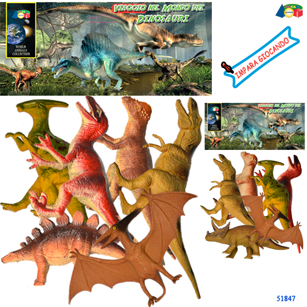 600 BUSTA DINOSAURI VIAGGIO NEL MONDO DEI DINOS.