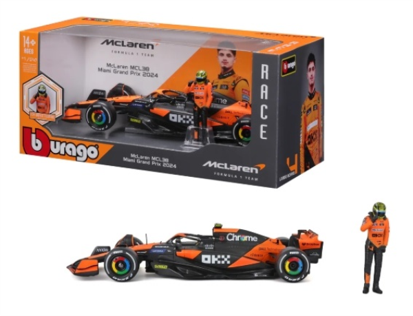 459 AUTO 1:24 F1 MC LAREN MCL39 2024 NR. 4 NORRIS
